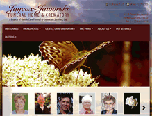 Tablet Screenshot of jaycox-jaworskifh.com